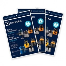 Kit com 3 Sacos Descartáveis para aspirador de Água e Pó Electrolux